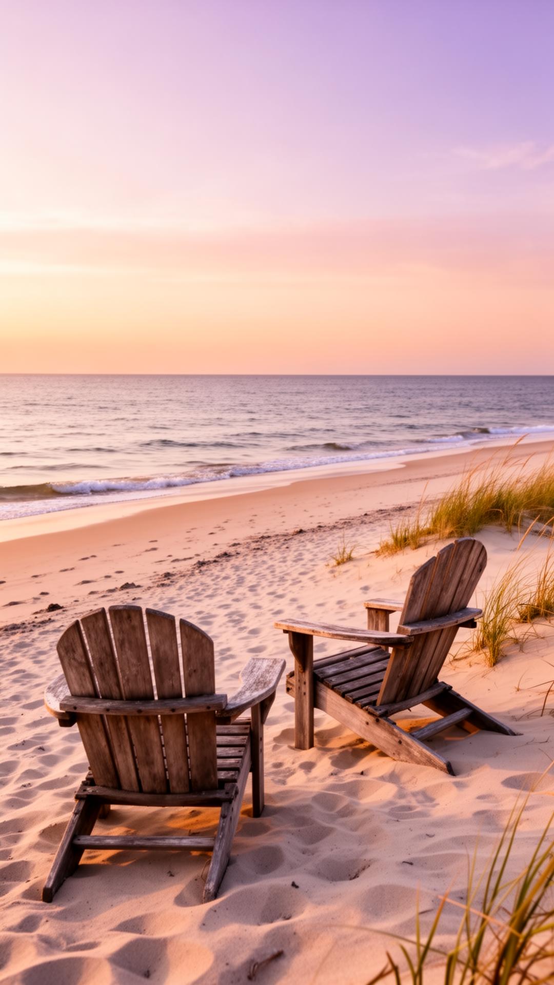 Sandy Lake Huron shoreline at sunset